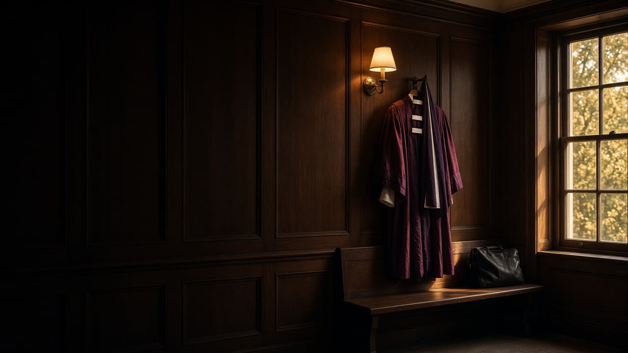 A barrister robing, used as the Digital Learning Edition call to action